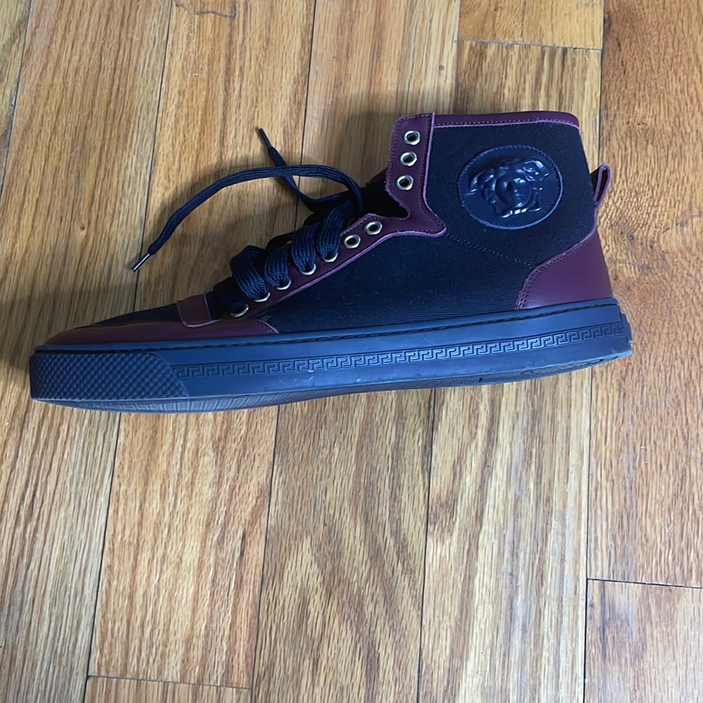 Versace high top cloth sneaker